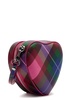 Louise Heart tartan leather cross-body bag 