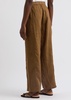 Wide-leg linen trousers