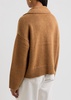 Danica wool-blend polo jumper 