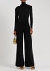 Roll-neck stretch-jersey jumpsuit 