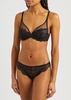 Reve lace underwired plunge bra 