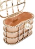 Holli faux-pearl and crystal-embellished top handle bag