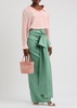 Bernard bow-embellished taffeta maxi skirt