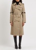 Hybrid twill trench coat