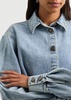 Oversized denim shirt