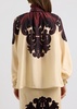 Cerere printed silk-satin blouse 