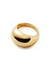 Dome 18kt gold-plated vermeil ring 