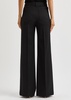 Alina flared wool-blend trousers