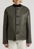 Lucine reversible shearling and leather jacket