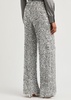 Mame sequin-embellished wide-leg trousers