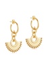 Calima Chandelier 18kt gold vermeil hoop earrings