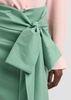 Bernard bow-embellished taffeta maxi skirt