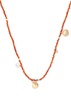 Maroon Harmony 18kt gold-plated beaded necklace