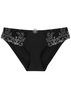 Delice black lace-trimmed briefs