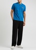 Orb-jacquard cotton polo shirt