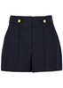 Runo linen-blend shorts