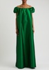 Rianne off-the-shoulder taffeta maxi dress