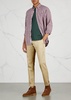 Slim-leg stretch cotton chinos