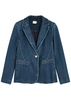 Macey stretch-denim blazer