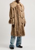 Graca panelled faux fur coat 