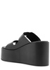 Rubber platform wedge sliders