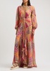 Meera printed georgette maxi dress 