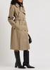 Hybrid twill trench coat