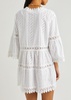 Victoria broderie-anglaise cotton kaftan 