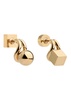 Les Puces Nodo mismatched stud earrings 