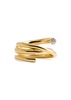 Twisted 18kt gold vermeil ring