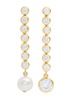 Ascent asymmetric 18kt gold-plated earrings