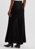 Semi-sheer jersey maxi skirt 