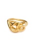 Thread 18kt gold vermeil ring