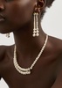 Pearl 18kt gold vermeil drop earrings