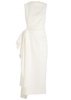 Calatrava draped ruffled midi dress