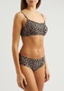 Soft Stretch leopard-print padded soft-cup bra