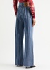 Body Morphing printed wide-leg jeans 