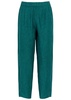 Tapered-leg linen trousers 