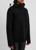 Suitcase panelled wool-blend jumper