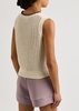 Delaney open-knit cotton vest 