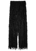 Tinsel-fringed chiffon trousers