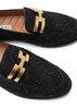 Brandi tinsel-weave tweed loafers 