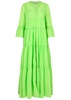 Manousia tiered cotton maxi dress 