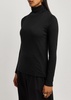 Turtleneck jersey top 