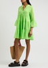 Lavrentia tiered cotton mini dress