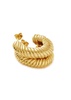 Wavy Ridge medium 18kt gold-plated hoop earrings