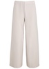 Wide-leg wool trousers