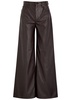 Sophie wide-leg faux leather trousers