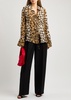 Saskia leopard-print chiffon shirt 