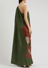 Roy printed silk-satin maxi dress 